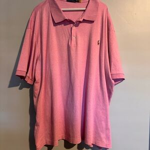 Men’s short sleeve pink Polo shirt size 4XB